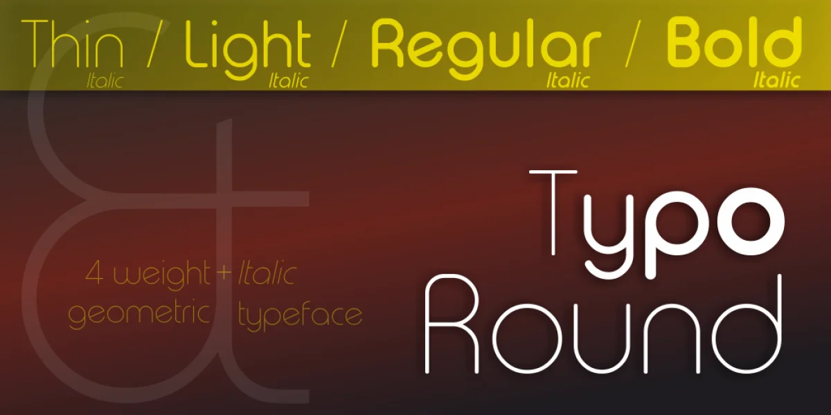 Typo Round Font Family