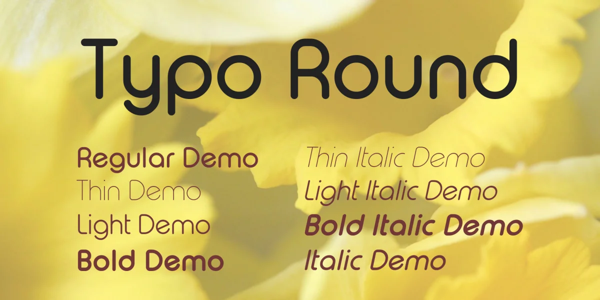 Typo Round Font Family preview 3