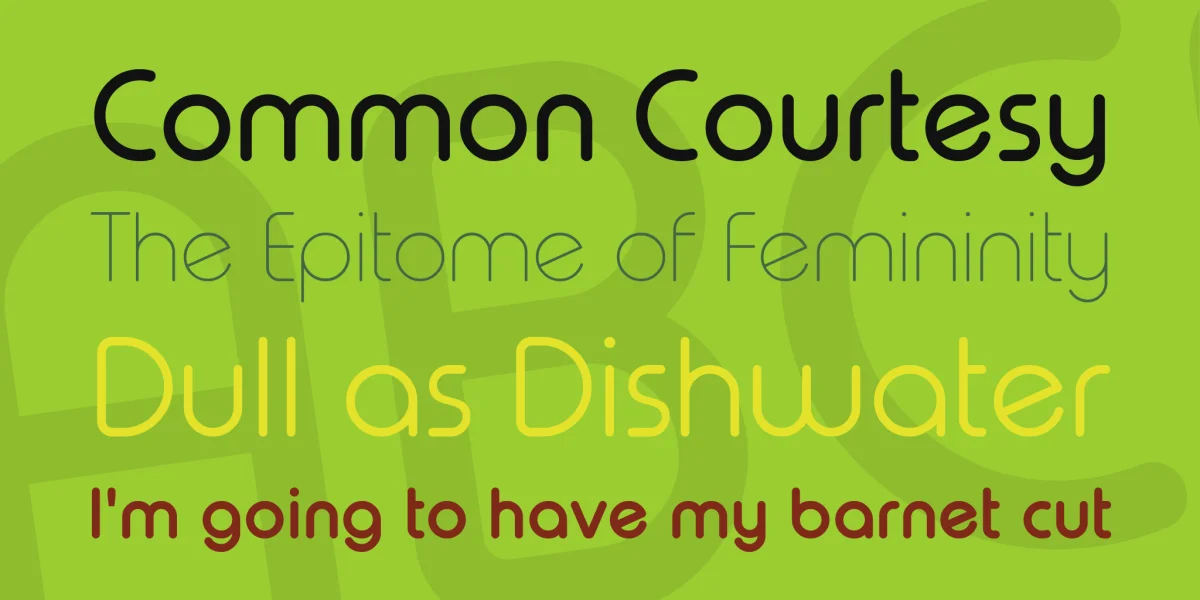 Typo Round Font Family preview 6