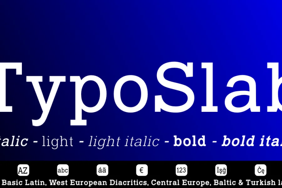 Typo Slab Font Family