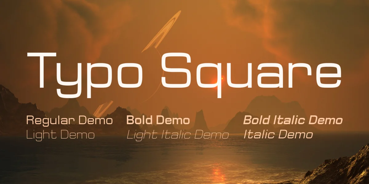 Typo Square Font Family preview 7