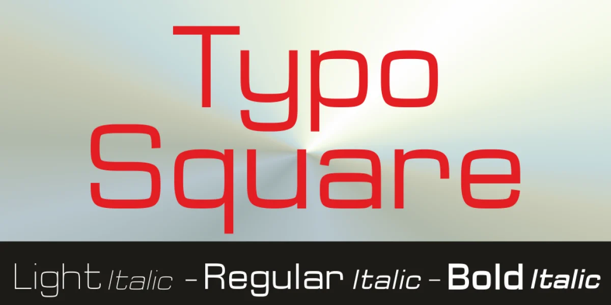 Typo Square Font Family preview 8