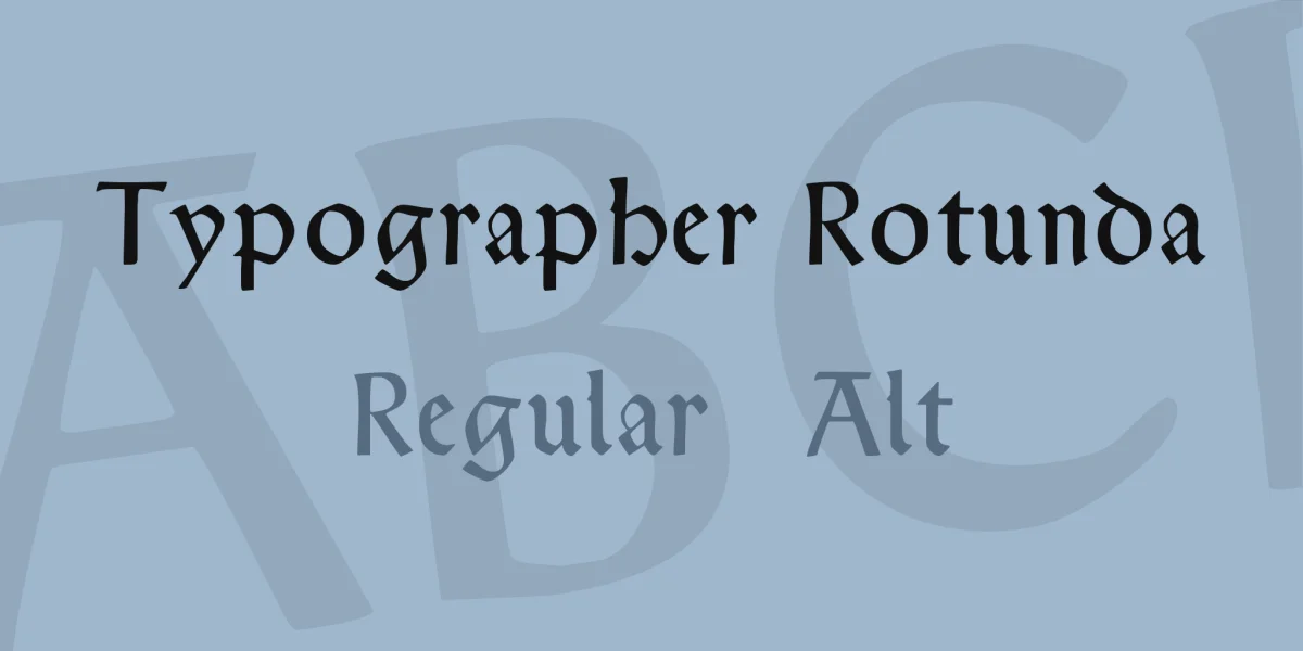 Typographer Rotunda Font Family