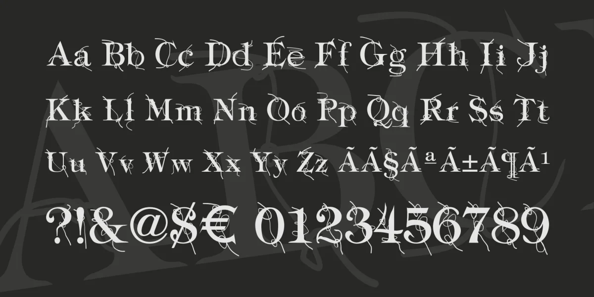 Typography ties Font preview 3