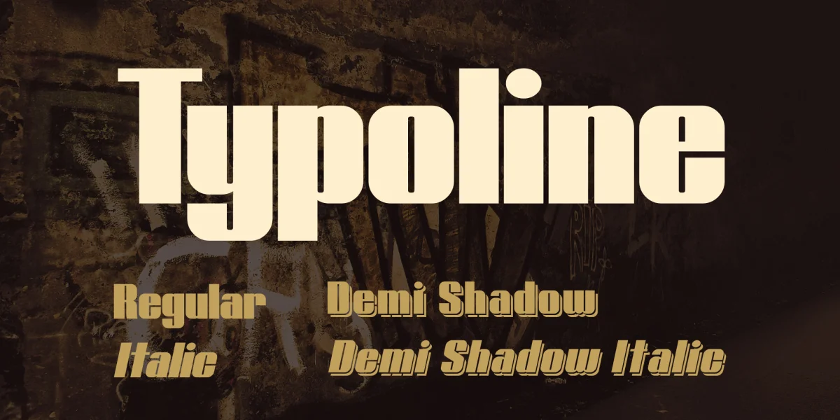 Typoline Font Family preview 2