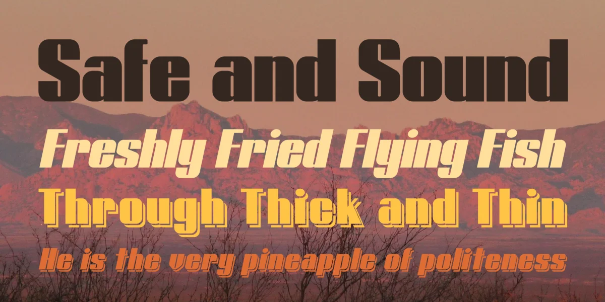 Typoline Font Family preview 3