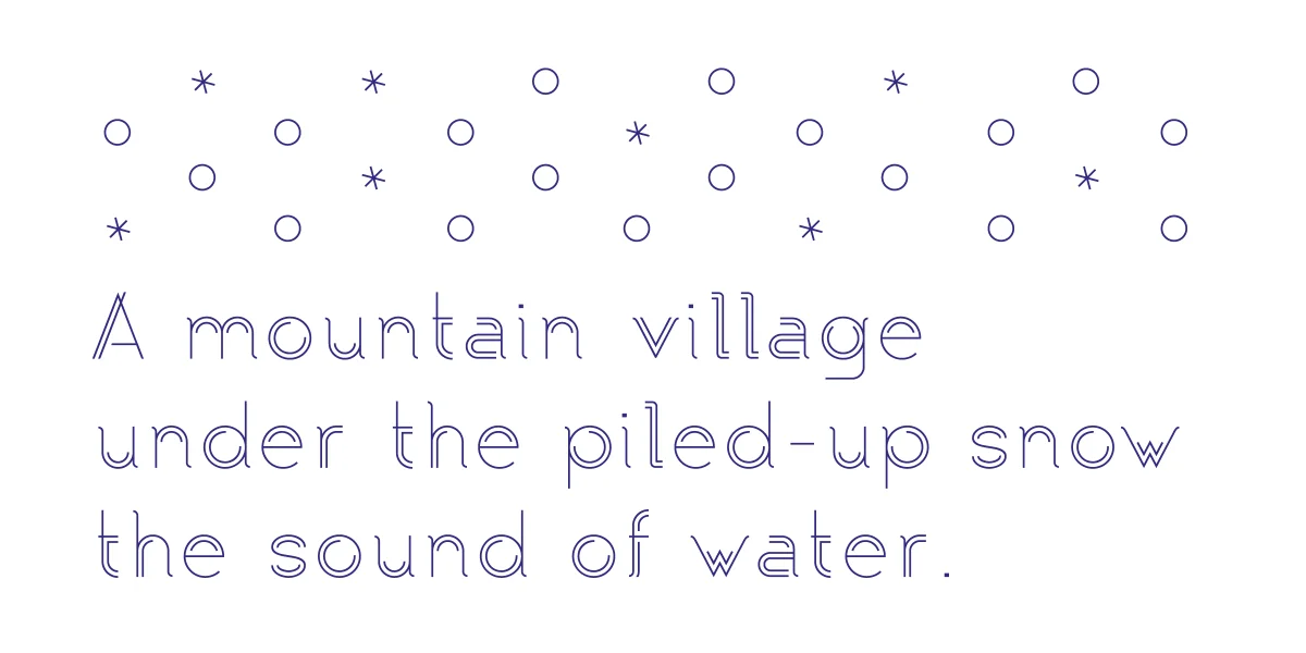 Typoliner-RW Font preview 6