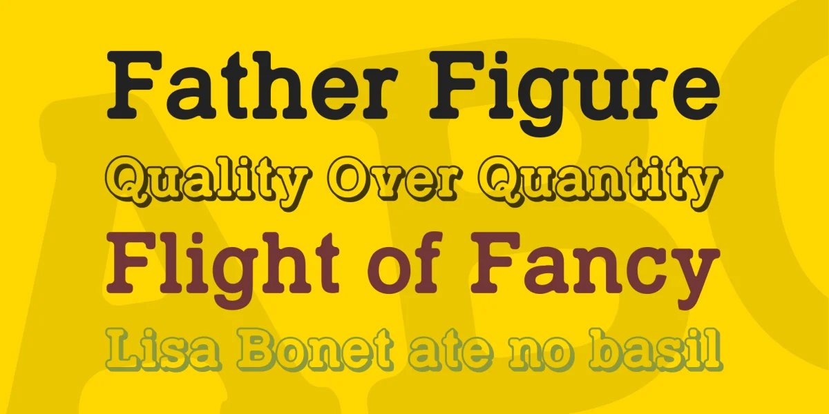TypoSlab Irregular Font Family preview 2