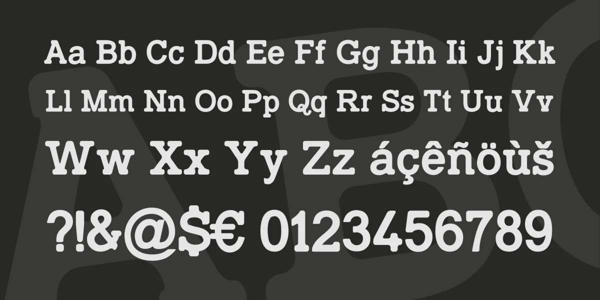 TypoSlab Irregular Font Family preview 3