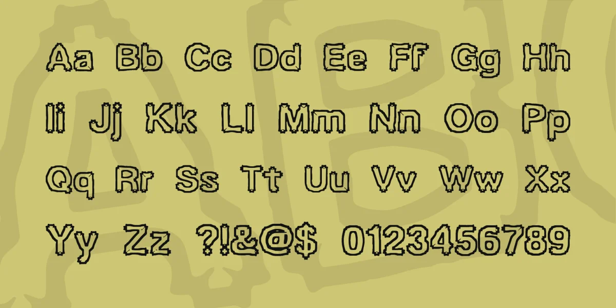Ubiquity Font preview 2