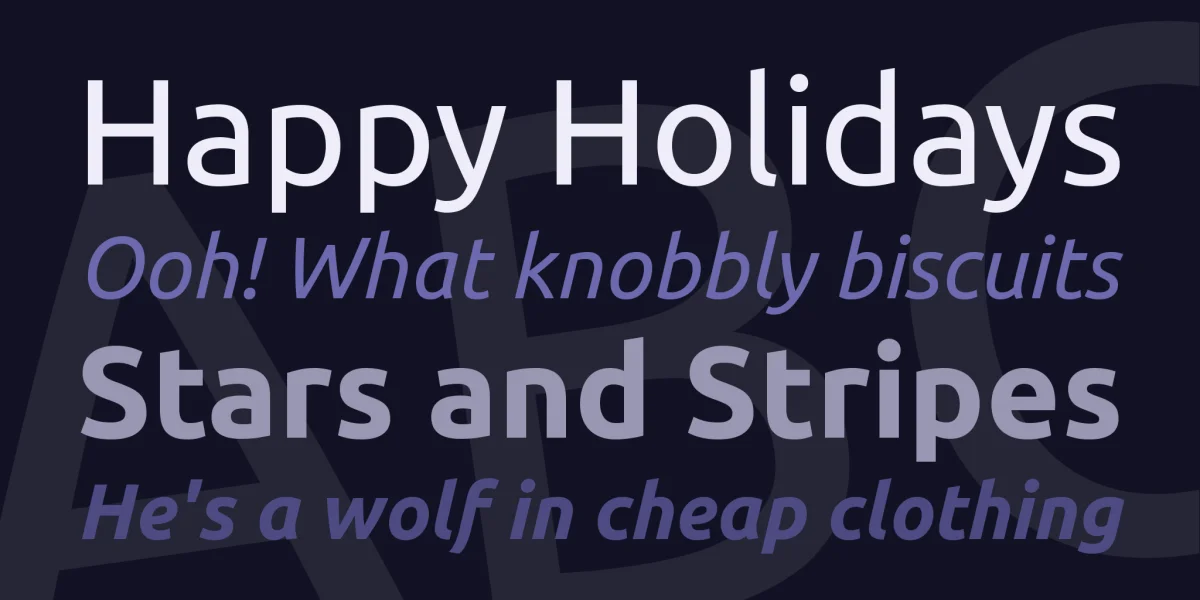Ubuntu Font Family preview 3