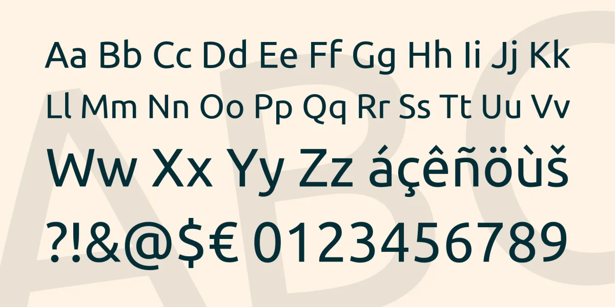 Ubuntu Font Family preview 5