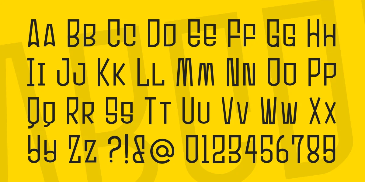 Ultrasonik Font preview 2
