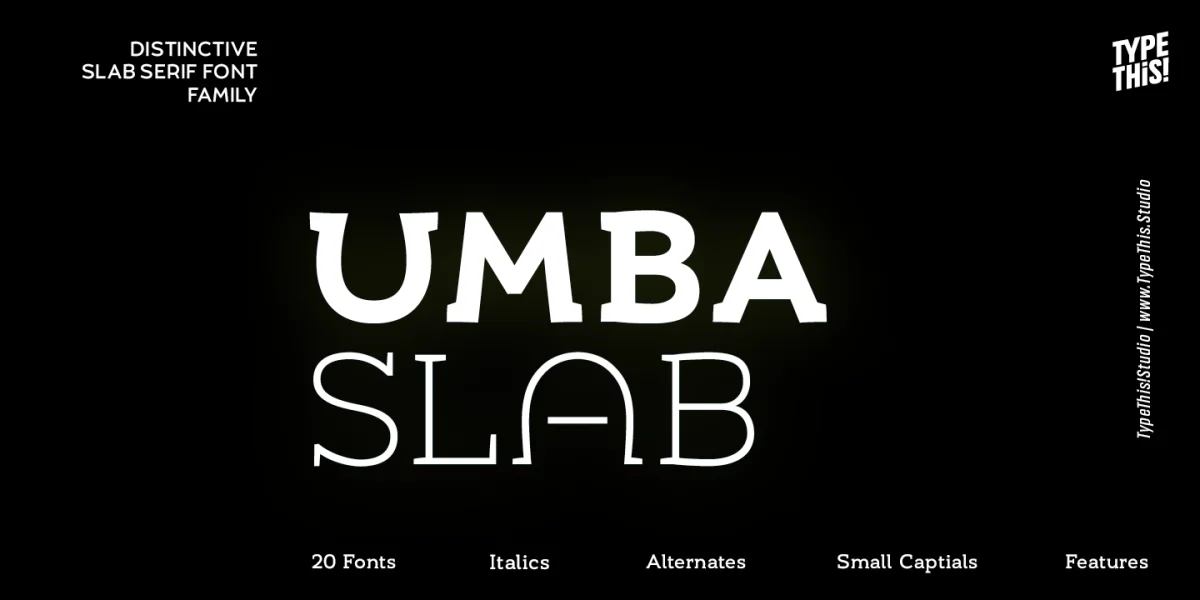 Umba Slab Font