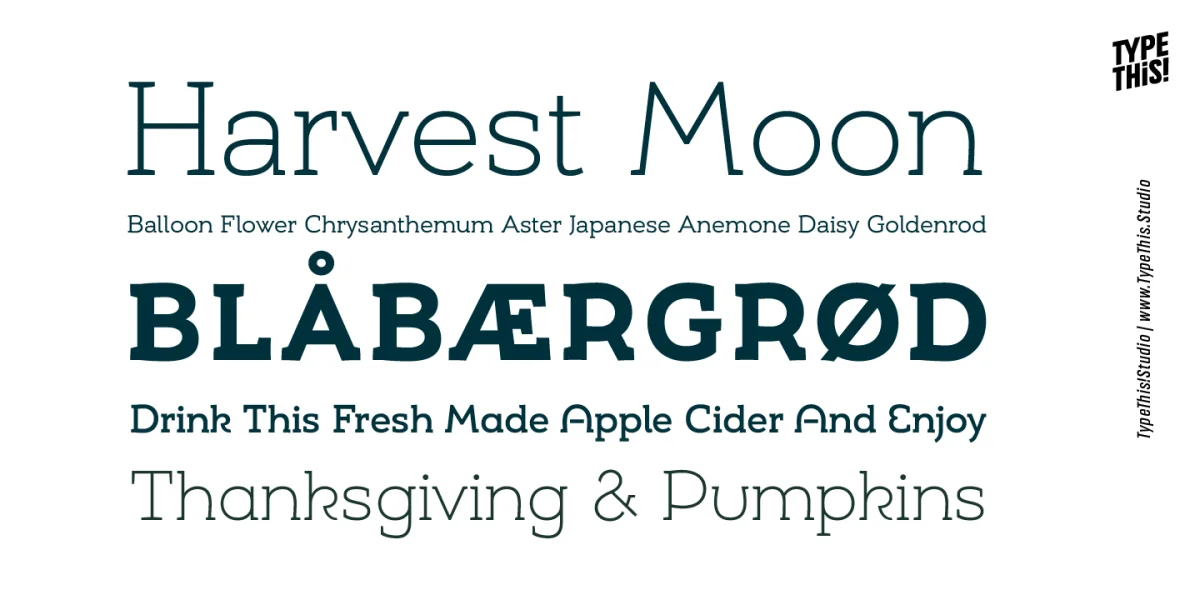 Umba Slab Font preview 2