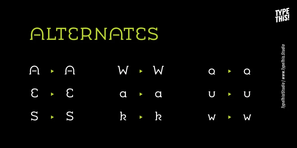 Umba Slab Font preview 3