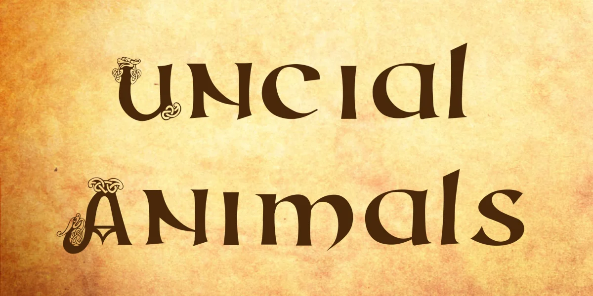 Uncial Animals Font