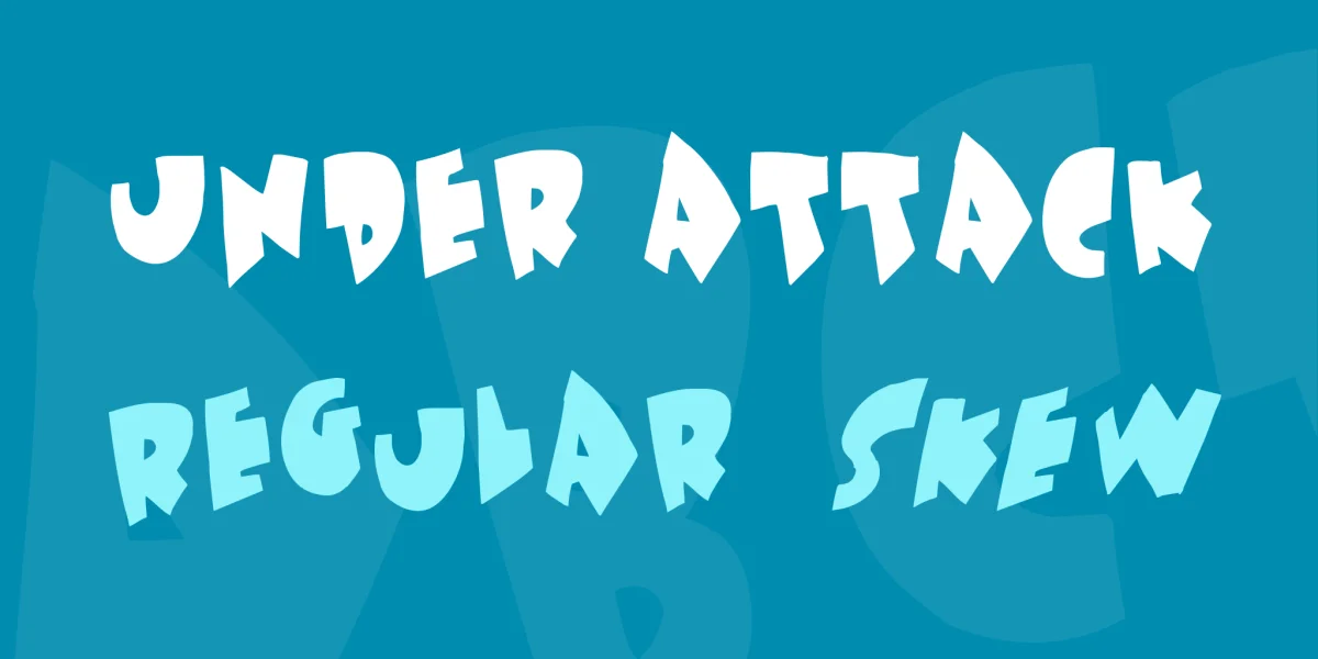 Under attack Font Family