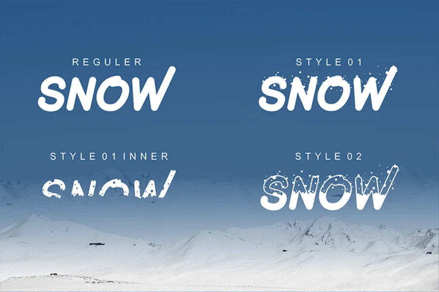 Under The Snow Font preview 2