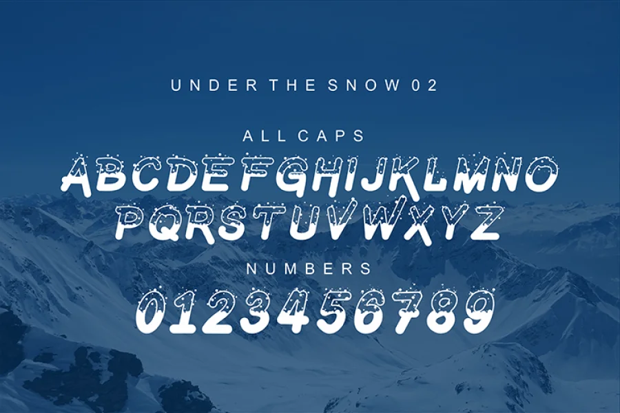 Under The Snow Font preview 4