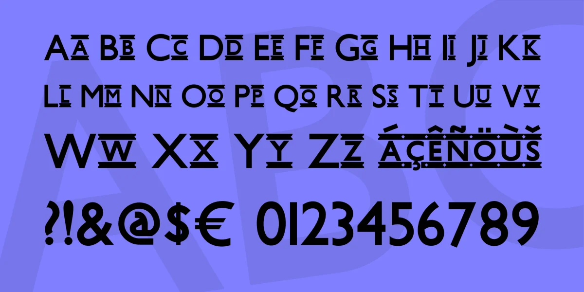 Underground NF Font preview 2