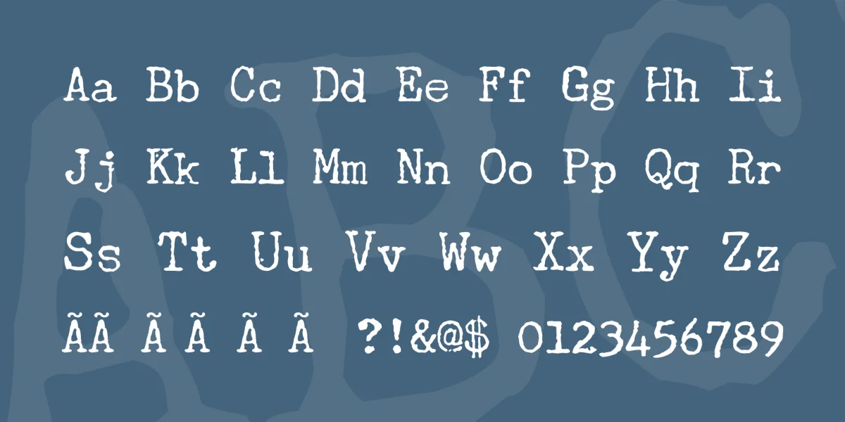 Underwood Champion Font preview 5