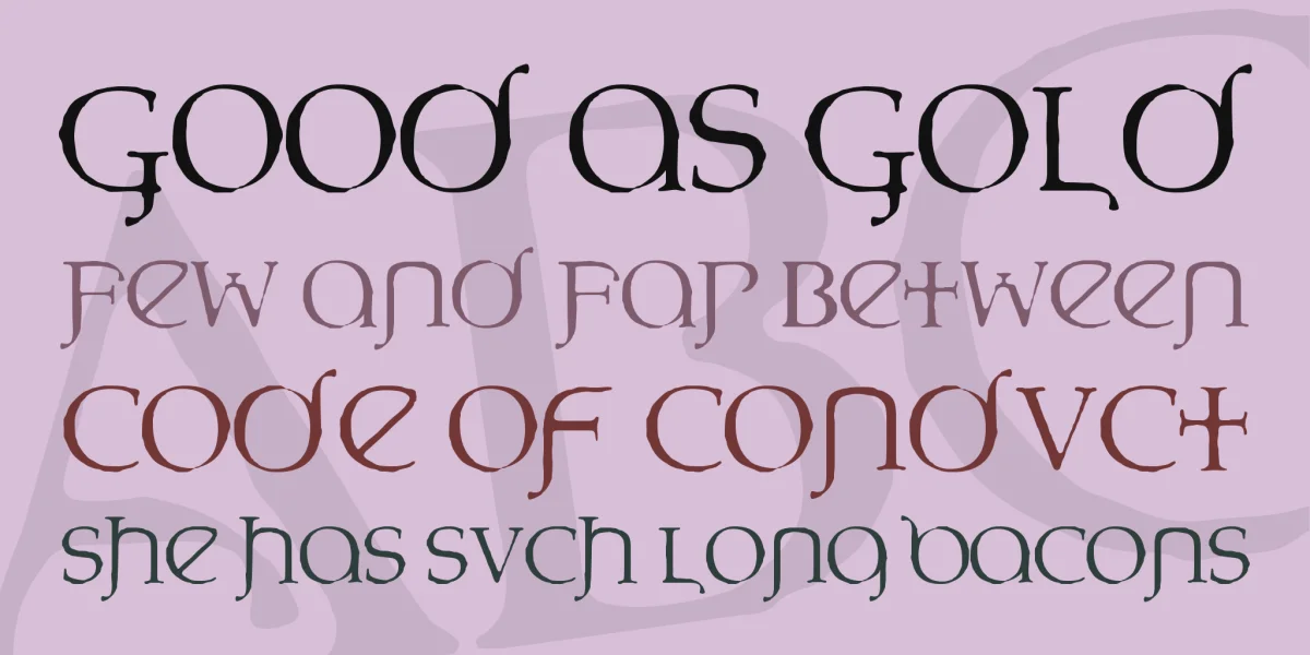 UnderWorld Font preview 2