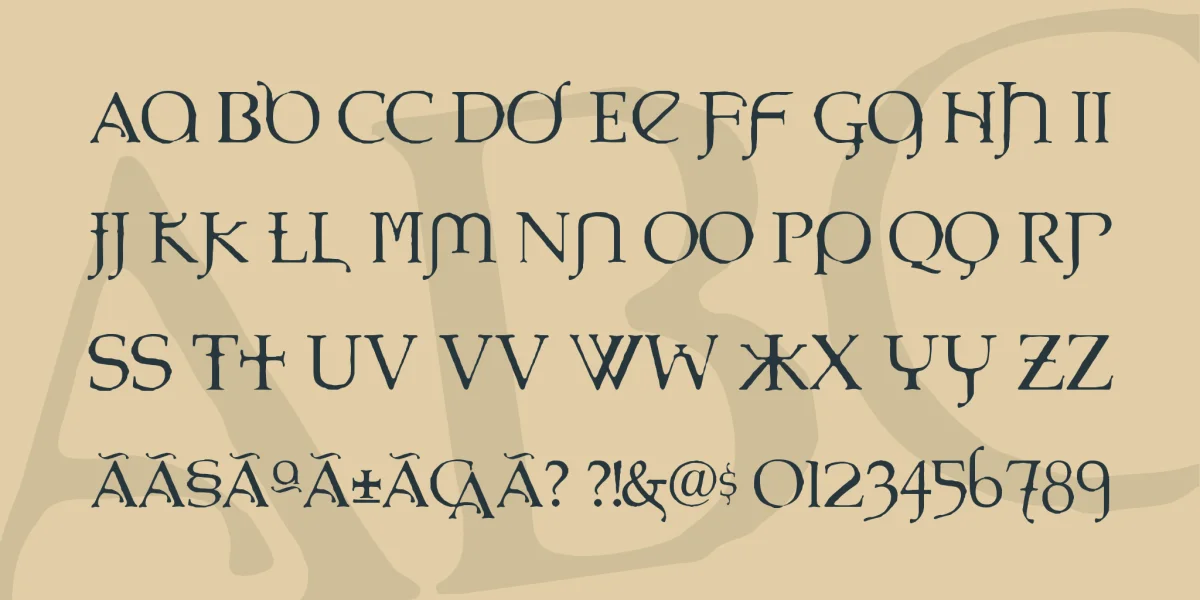 UnderWorld Font preview 3