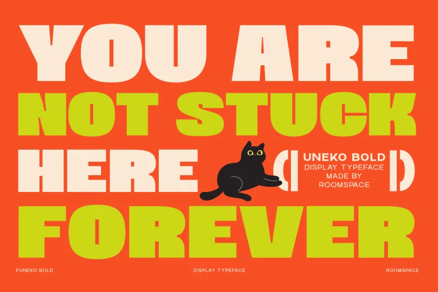 Uneko Bold Font preview 4