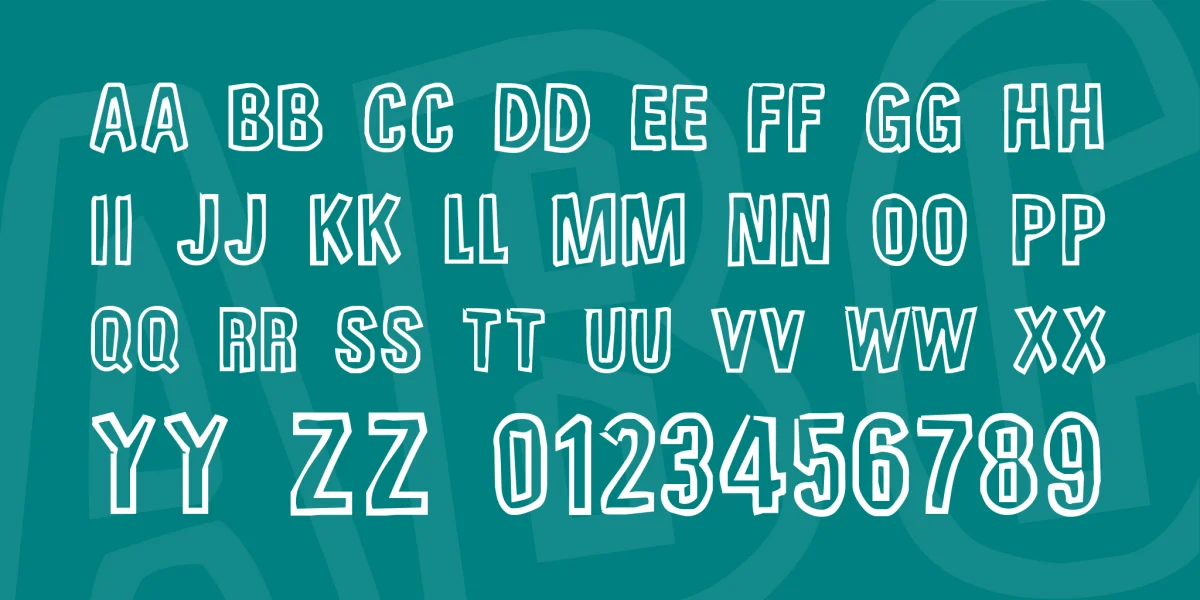 Unfinished Sympahthy Font preview 2