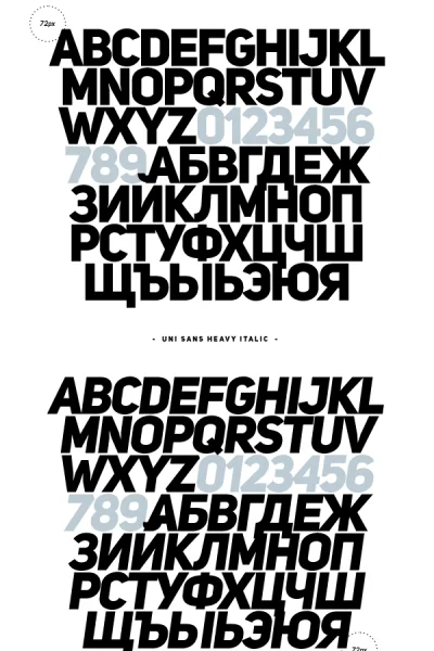 Uni Sans Font Family preview 10