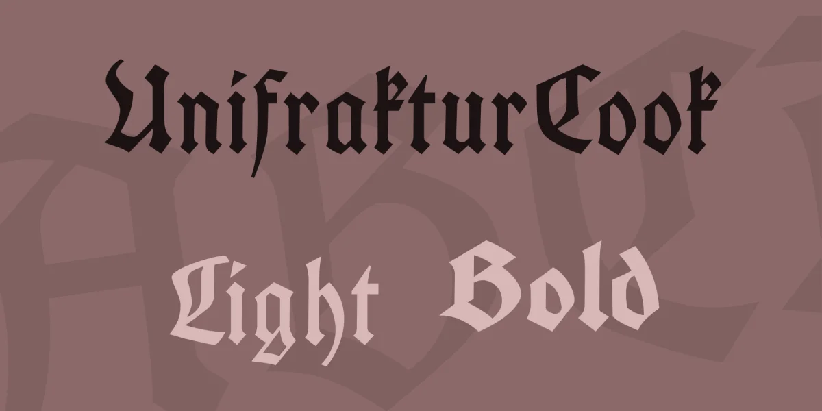 UnifrakturCook Font Family