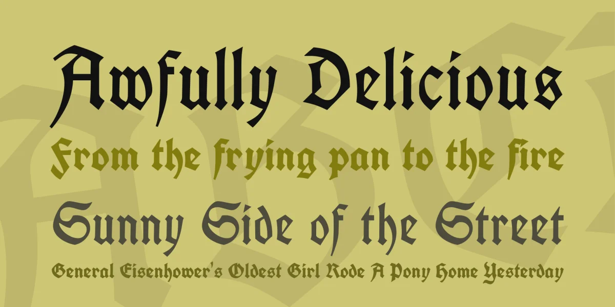UnifrakturCook Font Family preview 2