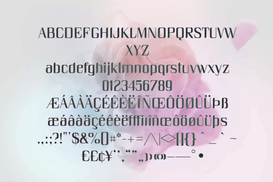 Unique Font preview 3