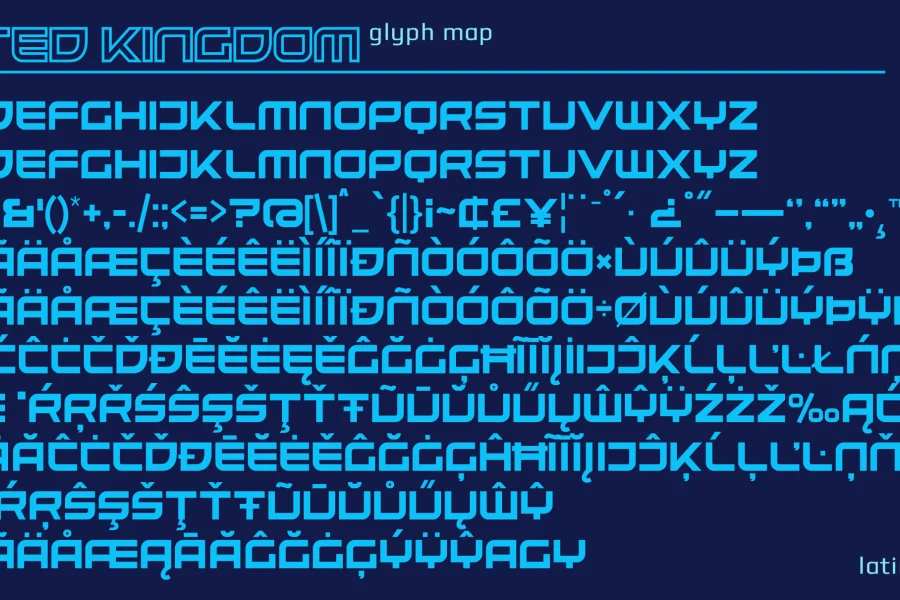 United Kingdom Font preview 3