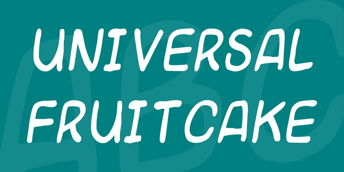 Universal fruitcake Font