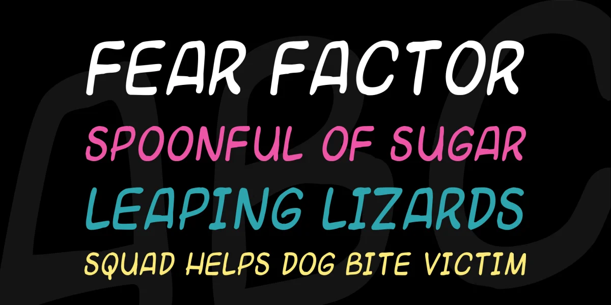 Universal fruitcake Font preview 2