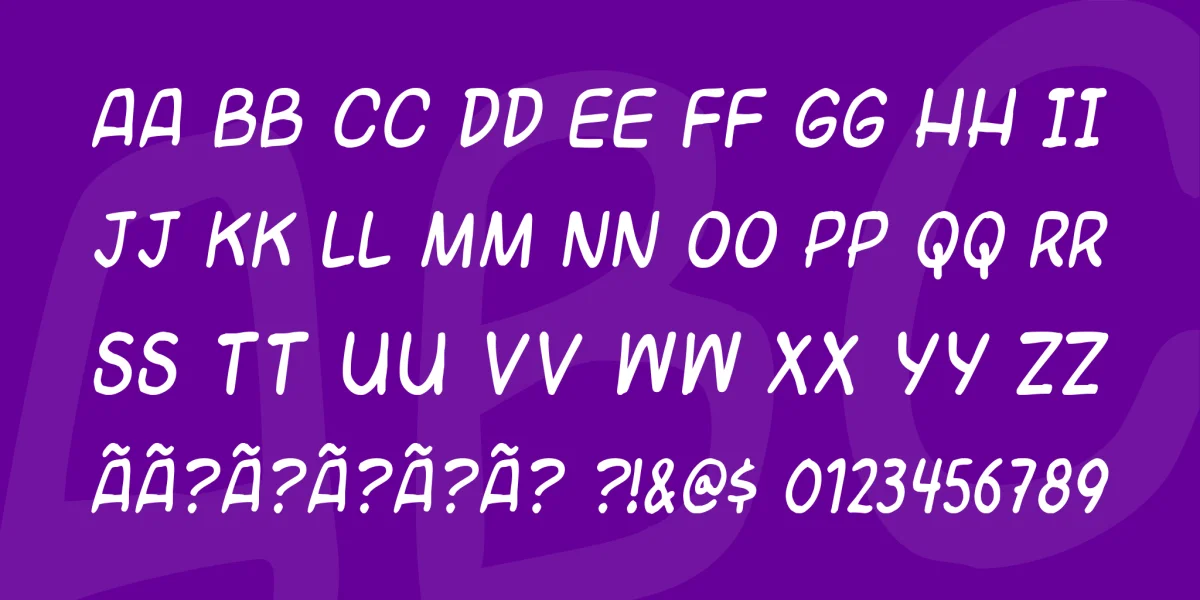 Universal fruitcake Font preview 4