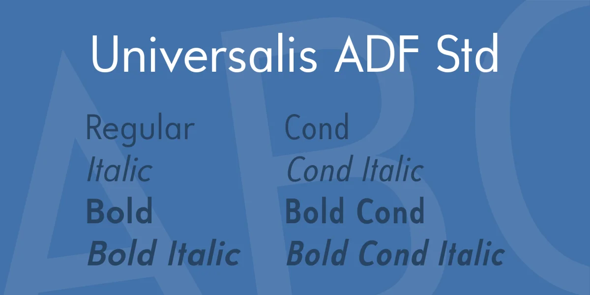 Universalis ADF Std Font Family
