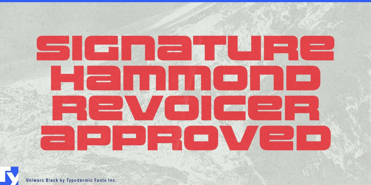 Uniwars Font Family preview 2