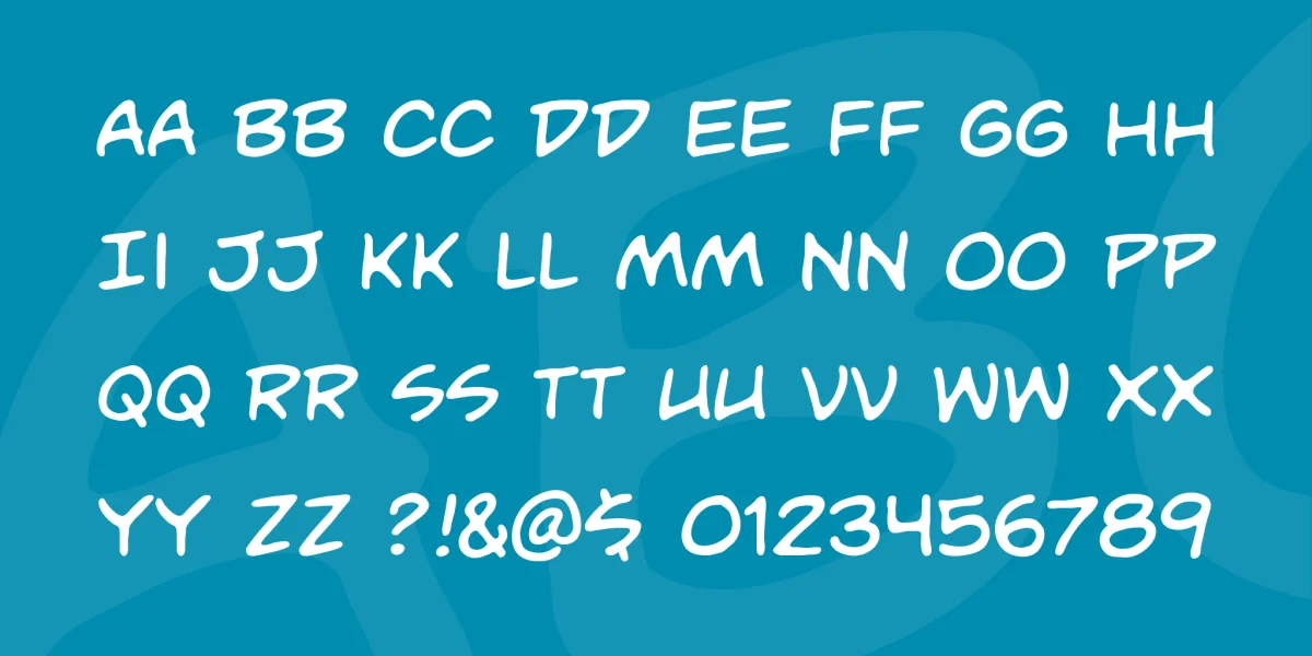 Unmasked BB Font Family preview 4