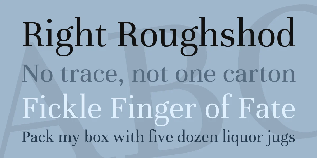 Unna Font preview 2
