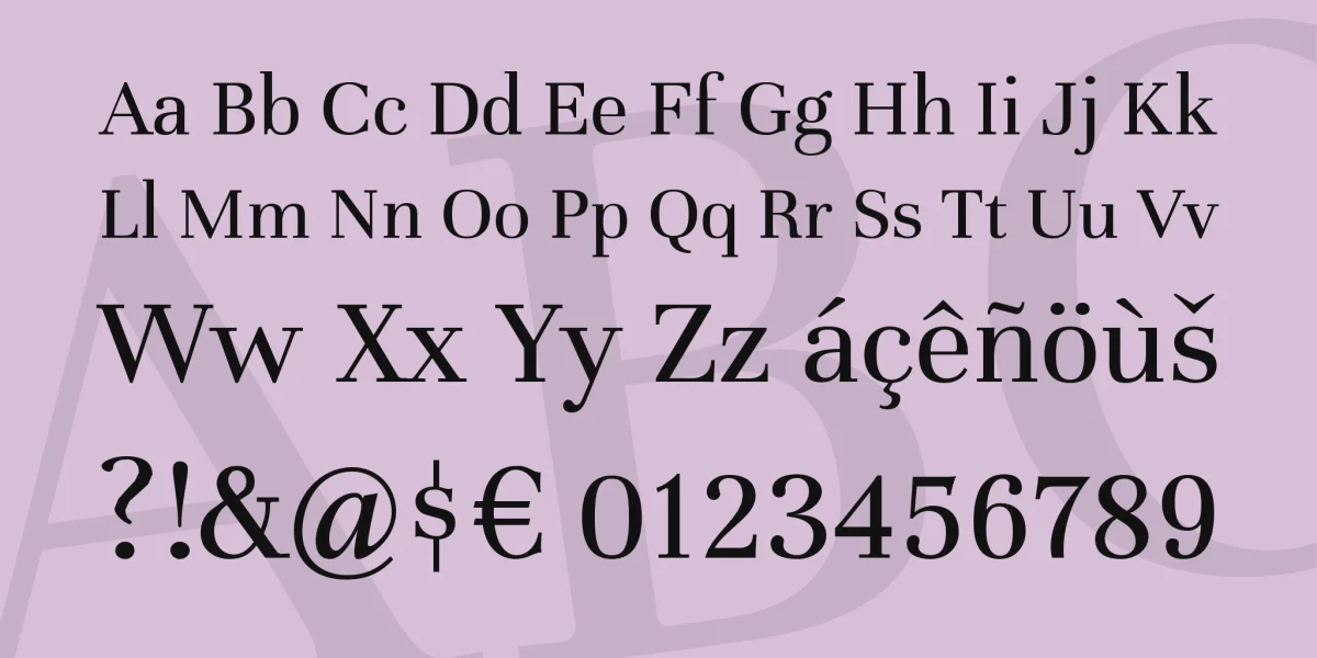 Unna Font preview 4