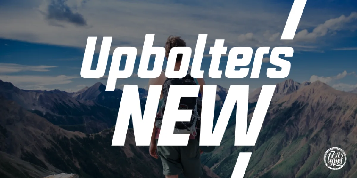Upbolters New Font Family preview 2