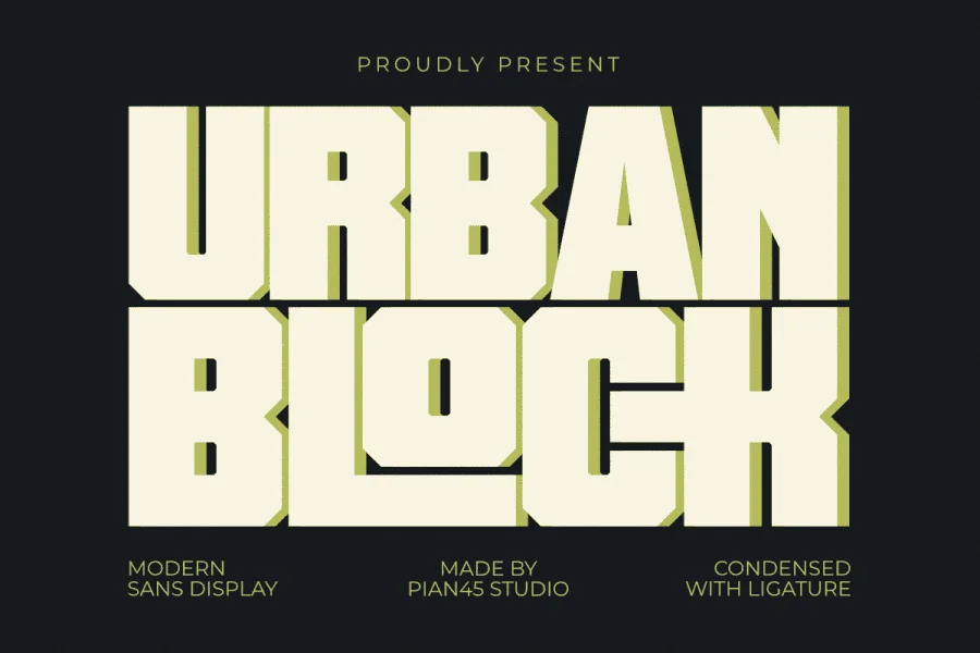 Urban Block Font