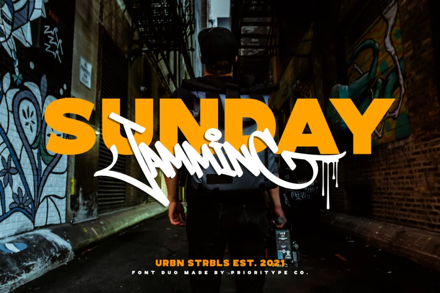 Urban Starblues Demo Font preview 12