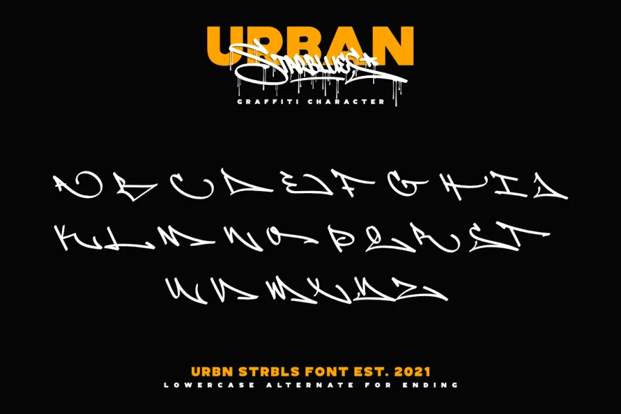 Urban Starblues Demo Font preview 13