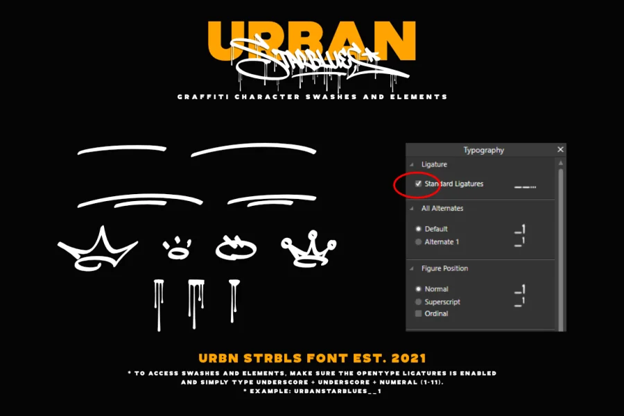 Urban Starblues Demo Font preview 15