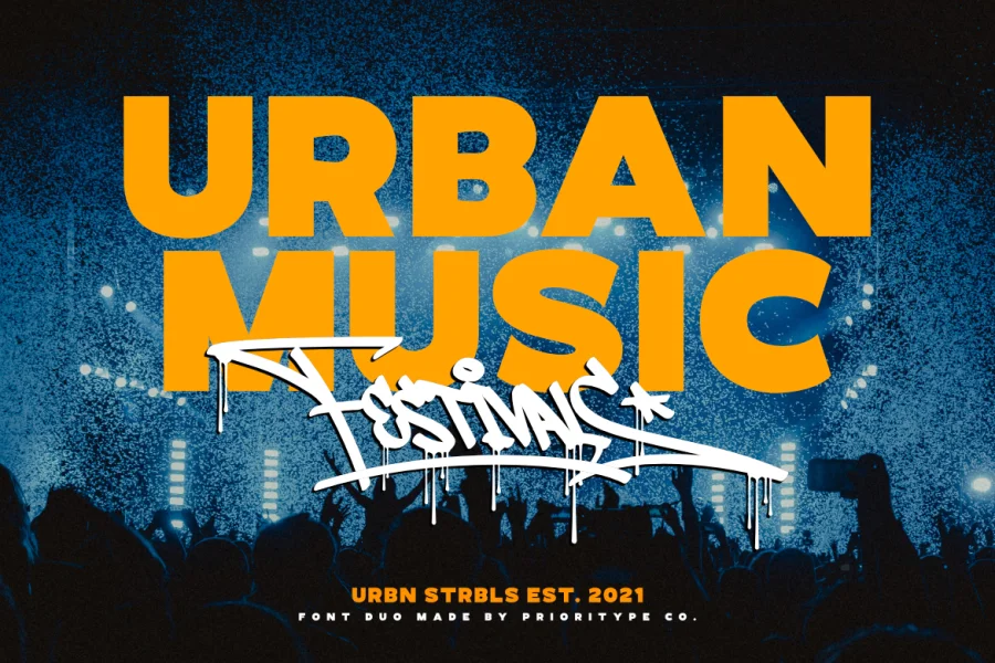 Urban Starblues Demo Font preview 2