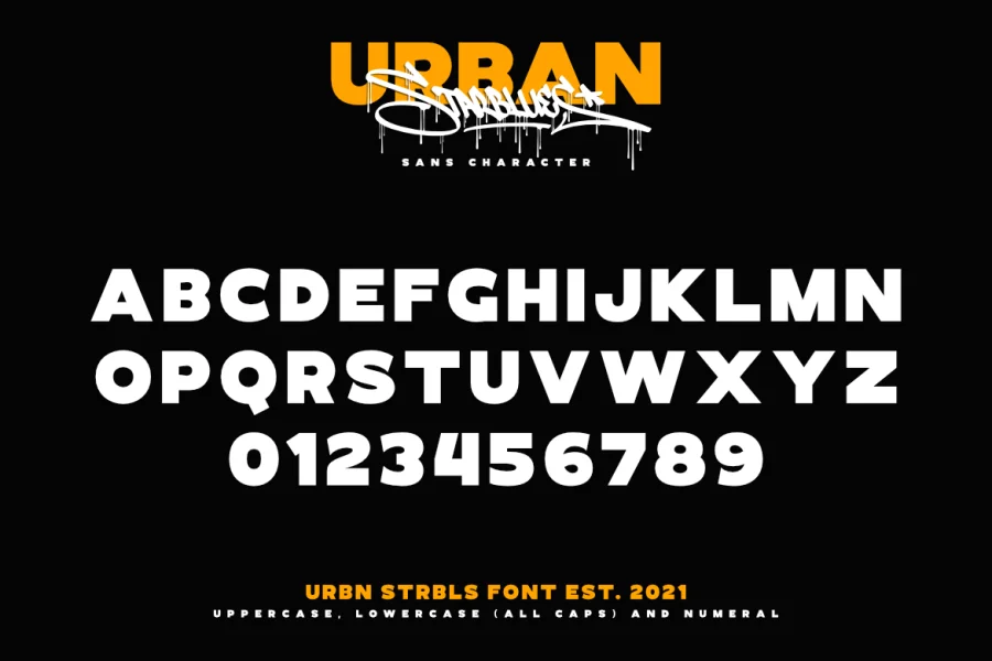 Urban Starblues Demo Font preview 7